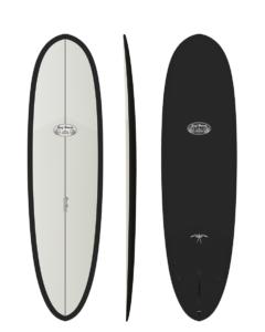Scorpion 2 by Donald Takayama with a white gloss deck and carbon matte bottom